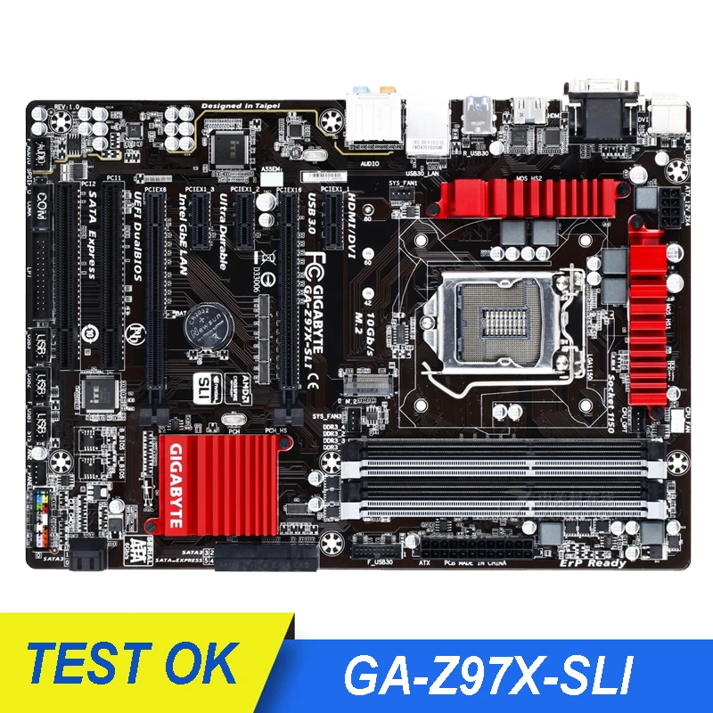 Для Gigabyte GA-Z97X-SLI оригинальная настольная материнская плата Z97X-SLI Z97 LGA 1150 i3 i5 i7 32G ATX