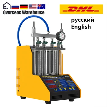 AUTOOL CT150 Car Fuel Injector Tester Injector Cleaner Test 110V 220V Cleaning Machine Ultrasonic Gasoline Auto Tool RU Version gx100 auto injector cleaner non dismantle auto fuel injection washing tool car fuel injector tester cleaning throttle toolkit