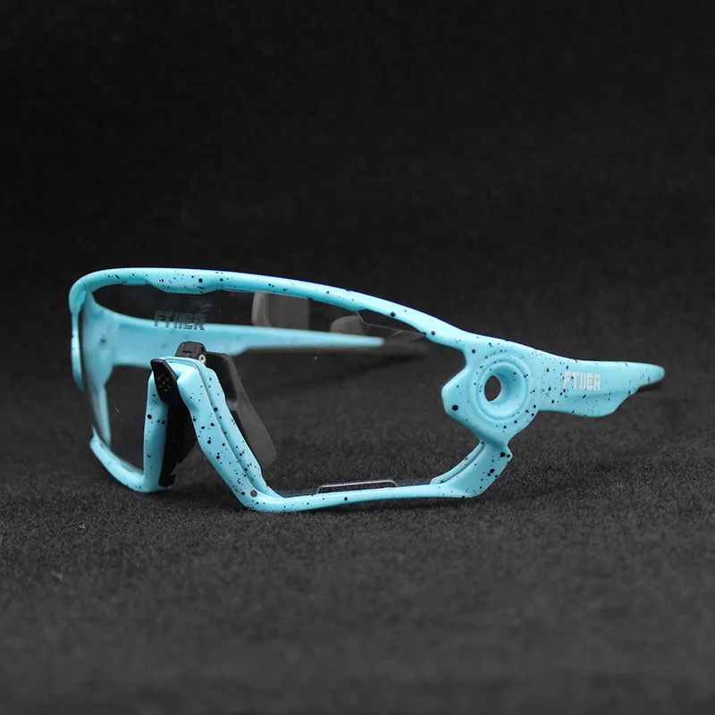 Цветные фотохромные очки для велоспорта UV400 Мужские MTB очки для езды на велосипеде TR90 для спорта на открытом воздухе поляризованные солнцезащитные очки - Цвет: 02