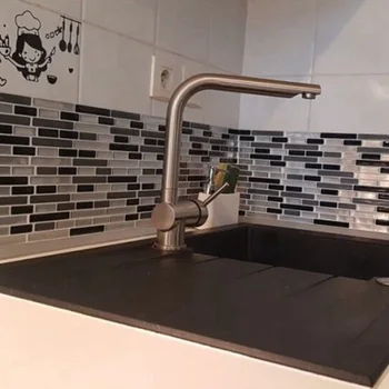 

New Self Adhesive Tile Wall decal Sticker DIY Kitchen Bathroom Home Decor Vinyl(C)