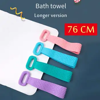 

Silicone Back Scrubber Body Massage Extended Shower Back Scrubber Exfoliating Skin Clean Brushes Bath Shower Silicone Body Brush