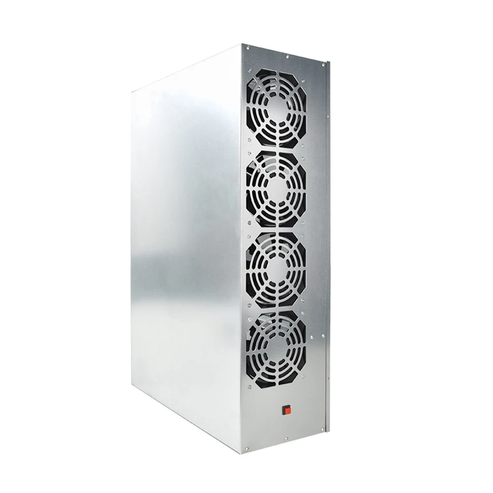 BTC-S37 Mining Chassis Combo 8 GPU Bitcoin Crypto Ethereum BTC Low Power Mining Motherboard with 4 Fans 8GB RAM mSATA SSD