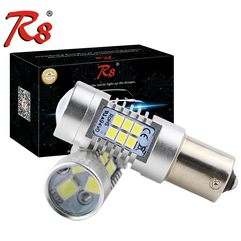 

2PCS White Amber Red Car Auto Turn DRL Stop Reverse Tail LED Signal Light 1156 1157 7443 3157 PY21W T20 BAY15D BA15S Plug Play