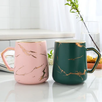 

Simplicity Ceramic Water Cup with Lid Spoon Black Mug Large Capacity Coffee Cup Creative Personality