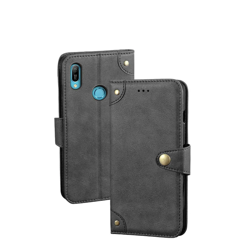 For Huawei Y6S Case 6.09&quot Retro Magnetic Flip Wallet Leather Capa Y6s JAT-L41 Cover Unique Metal Buckle Design | Мобильные