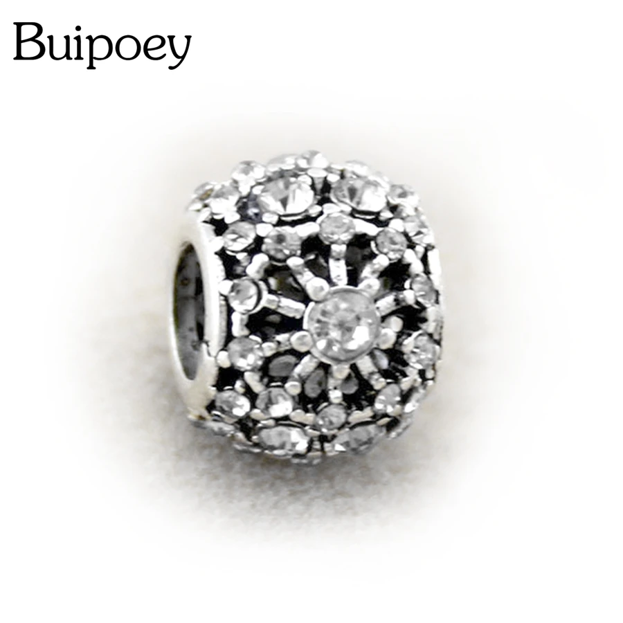 Buipoey 2 шт. новинка блестящая паутина расшитая бисером серебряный цвет шарм