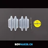 ROVMAKER 2-10mm vulcanized rubber junction box through filling rubber waterproof shell vulcanization mold small size 2