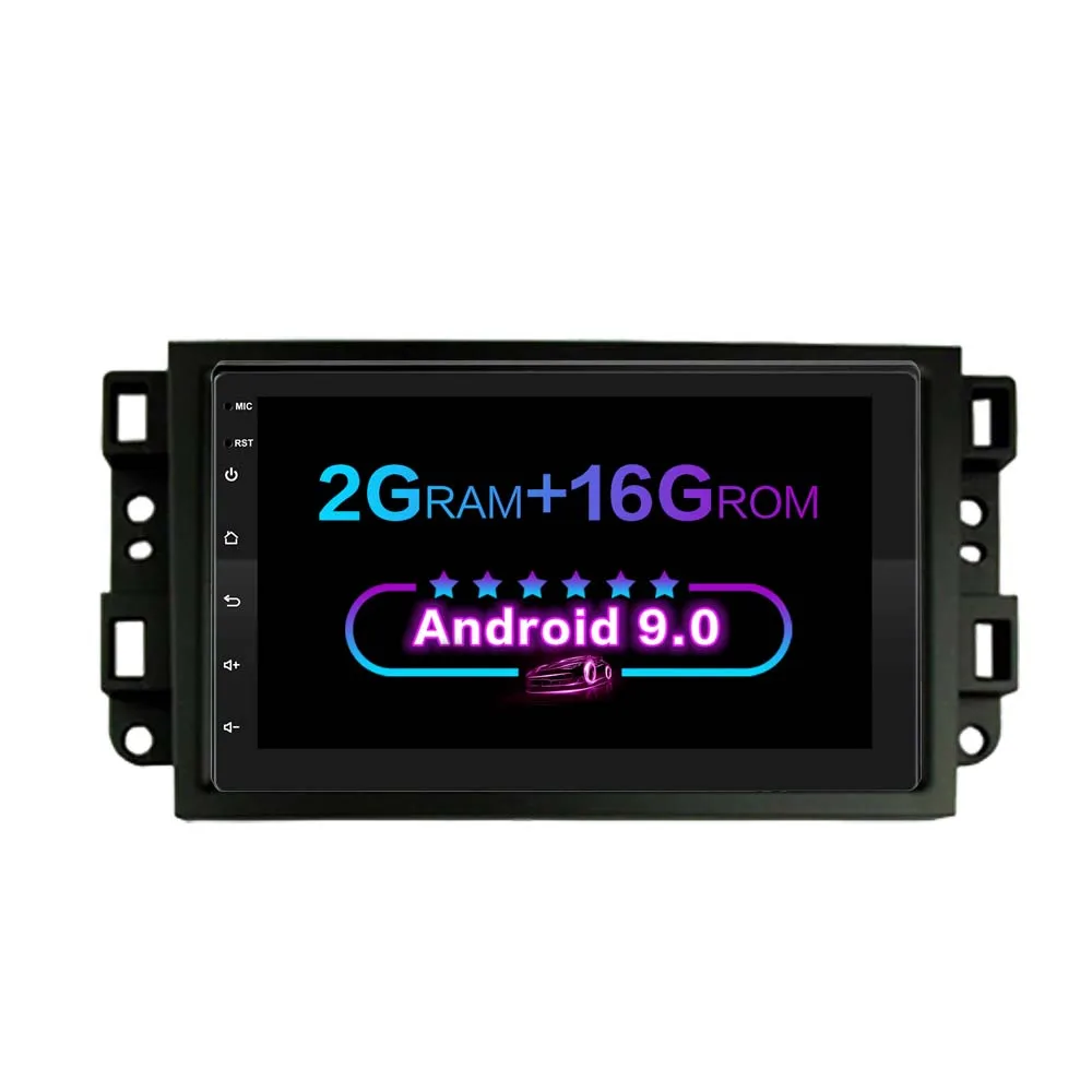 7 дюймов 2G ram Android 9,0 автомобильный DVD мультимедийный плеер для Chevrolet Lova Captiva Gentra Aveo Epica автомобильный Радио gps навигация - Цвет: 2G 16G