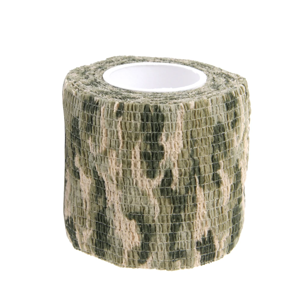Adhesive Camouflage Wrap Rifle Hunting Tape Waterproof Camo Stealth Tape - Woodland Camo