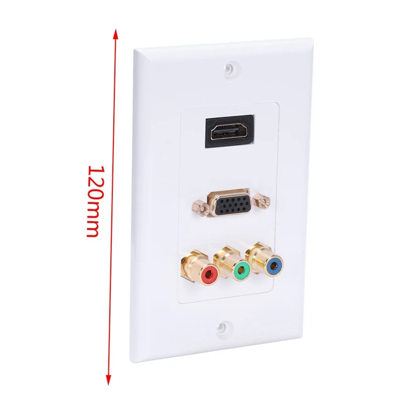 Hdmi Vga 3 Rca Композитная Панель три в одном интегрированная мультимедийная настенная панель разъем для аудио-видео настенная панель