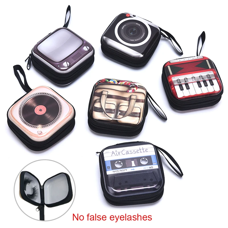 

1PCS Fashionable False Eyelash Suitcase Empty Fake Lash Storage Packaging Box Unique Eyelash Holder Case