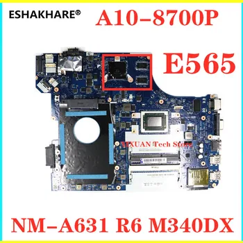 

BE565 NM-A631 For Lenovo Thinkpad BE565 E565 Laotop Mainboard FRU 01AW122 A10-8700P CPU R6 M340DX graphics card