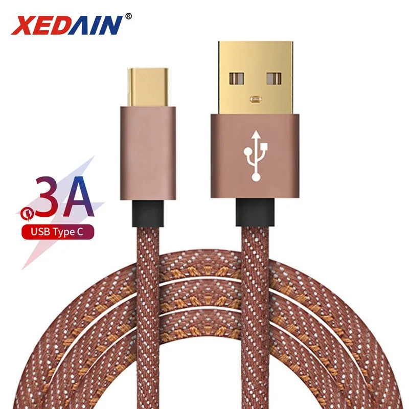 

USB Type C Cable for Xiaomi Redmi Note 7 Mi 9 Fast Charging Data Sync USB C Cable for Samsung Galaxy S9 Oneplus 6t Phone Type-C