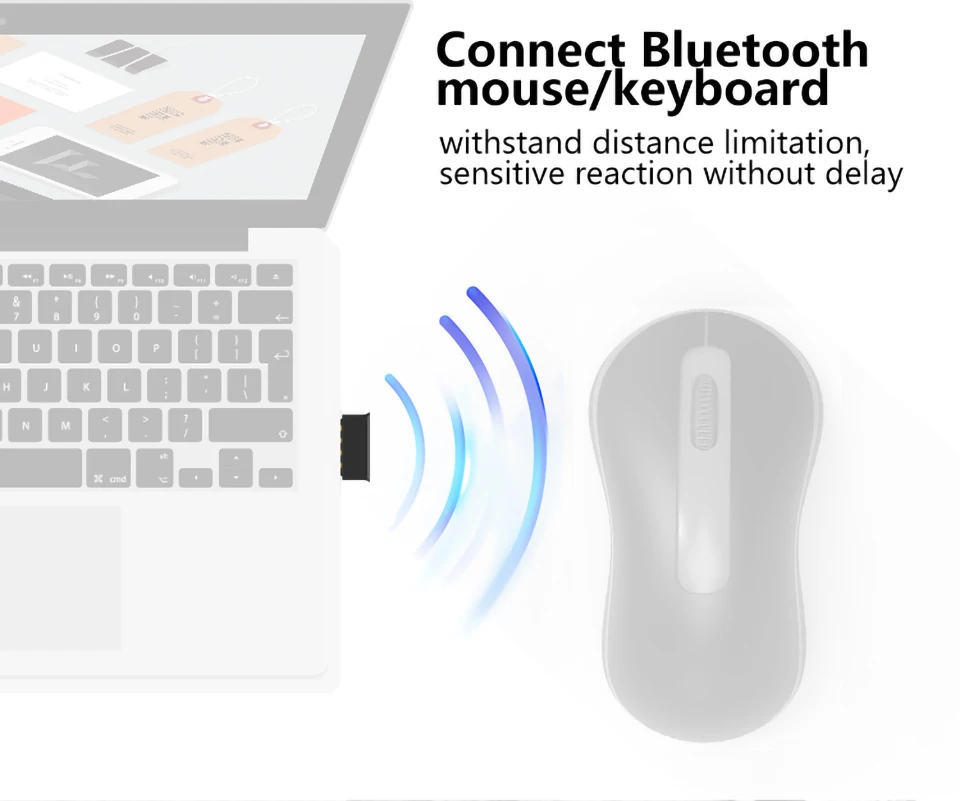 Мини USB Bluetooth адаптер 5,0 беспроводной высокоскоростной мультимедийный аудио адаптер донгл Bluetooth приемник ноутбук ПК адаптер