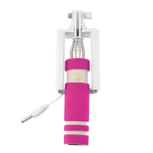 Мини Складная Проводная селфи палка ручной выдвижной монопод Нескользящая ручка для iPhone 6/6S plus/samsung 5 цветов