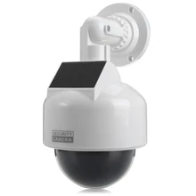 

Pripaso Solar Power Dummy Fake Security RED LED CCTV CCD Camera for Indoor Light Surveillance Simulation Camera For Outdoor