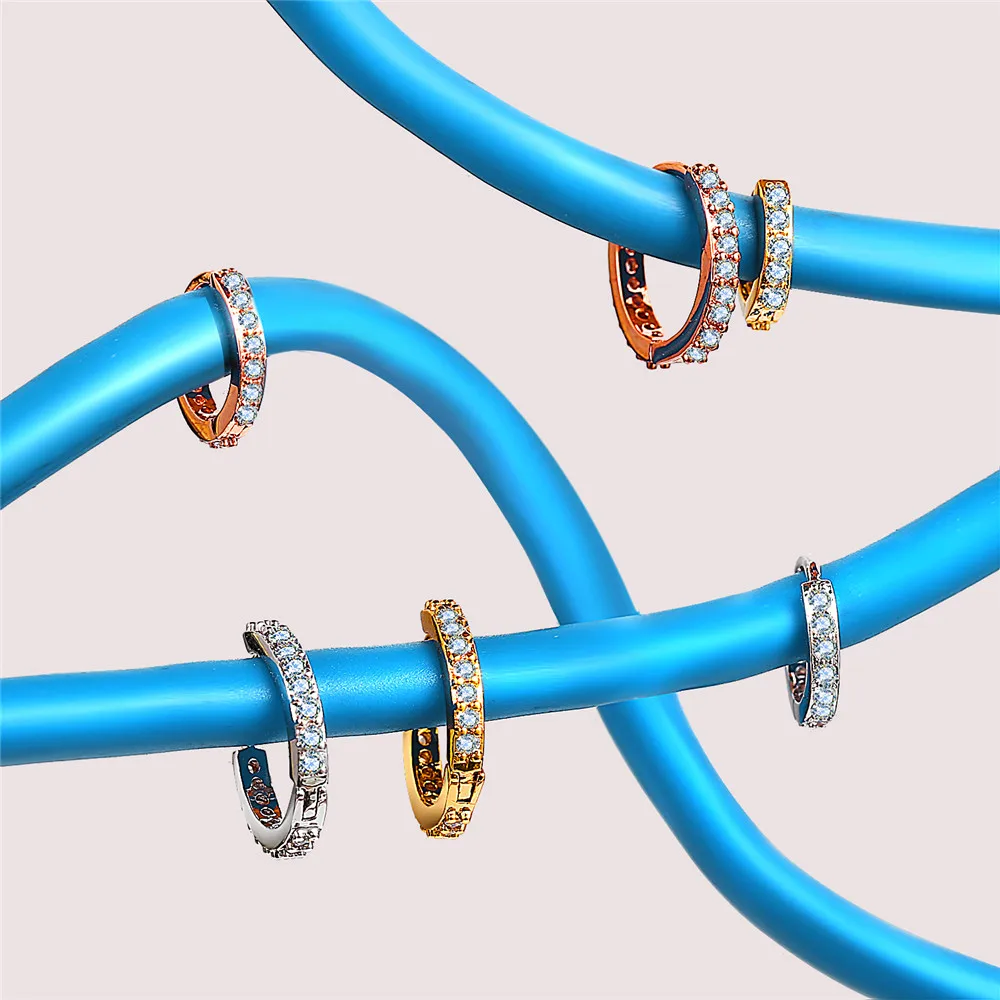 17 км 1PC 6/8/10 мм из нержавеющей стали, Кристаллические серьги для Для женщин модные пирсинга хрящей гибкие жемчужина серьги в виде колец, ювелирное изделие для тела