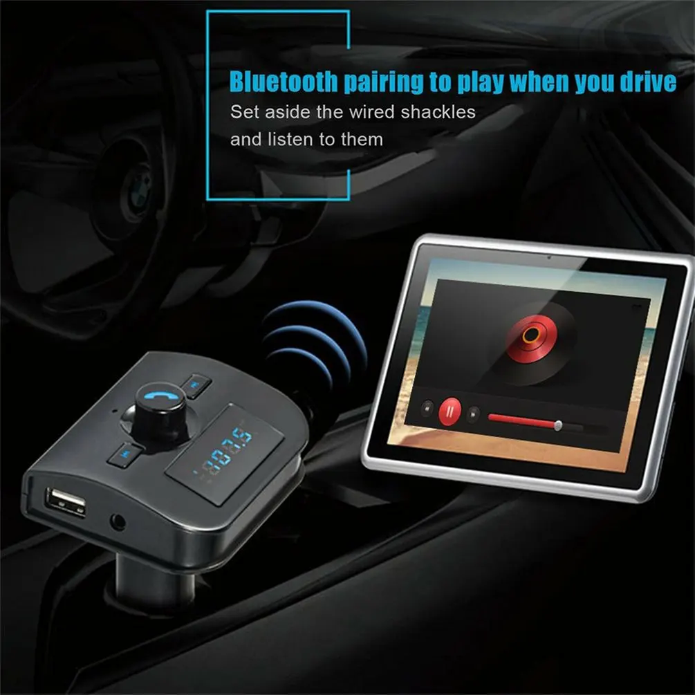 XK-760 Автомобильный MP3-плеер Hands-Free Usb порты, для мобильных телефонов зарядное устройство карта fm-передатчик беспроводное подключение