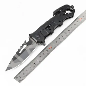 

Multifunctional folding knife outdoor camping tool knife high strength stainless steel household fruit knife release tool