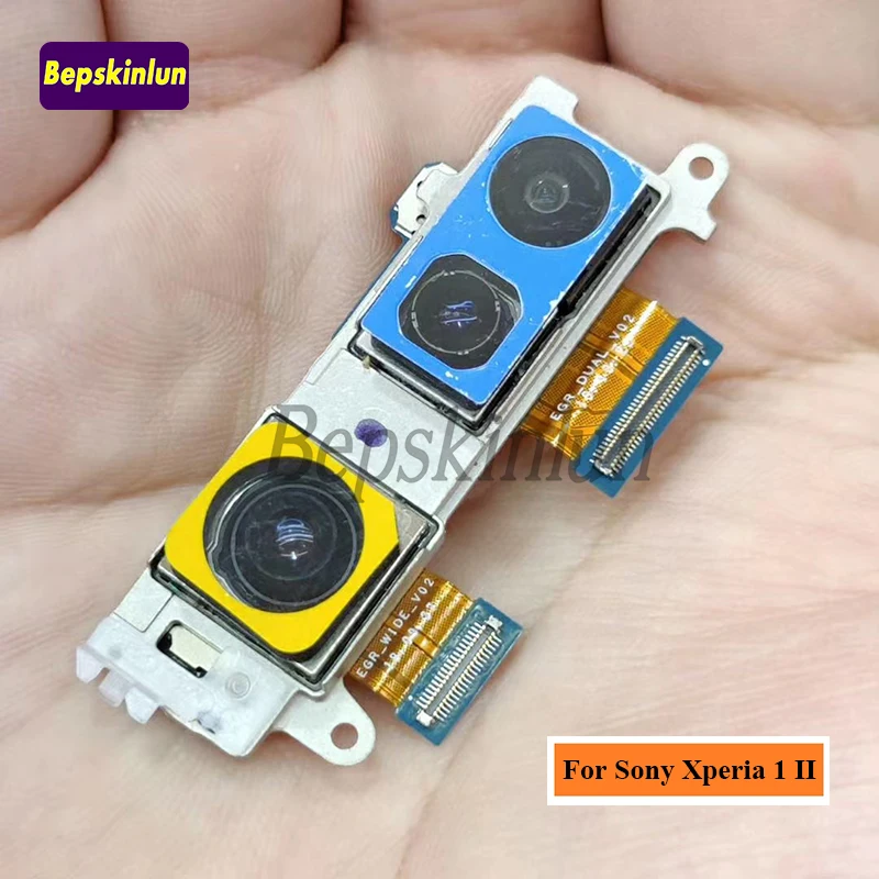 

BEPSKINLUN Original New Back Rear Camera for Sony Xperia 1 II Main Camera Flex Cable Replacement Part