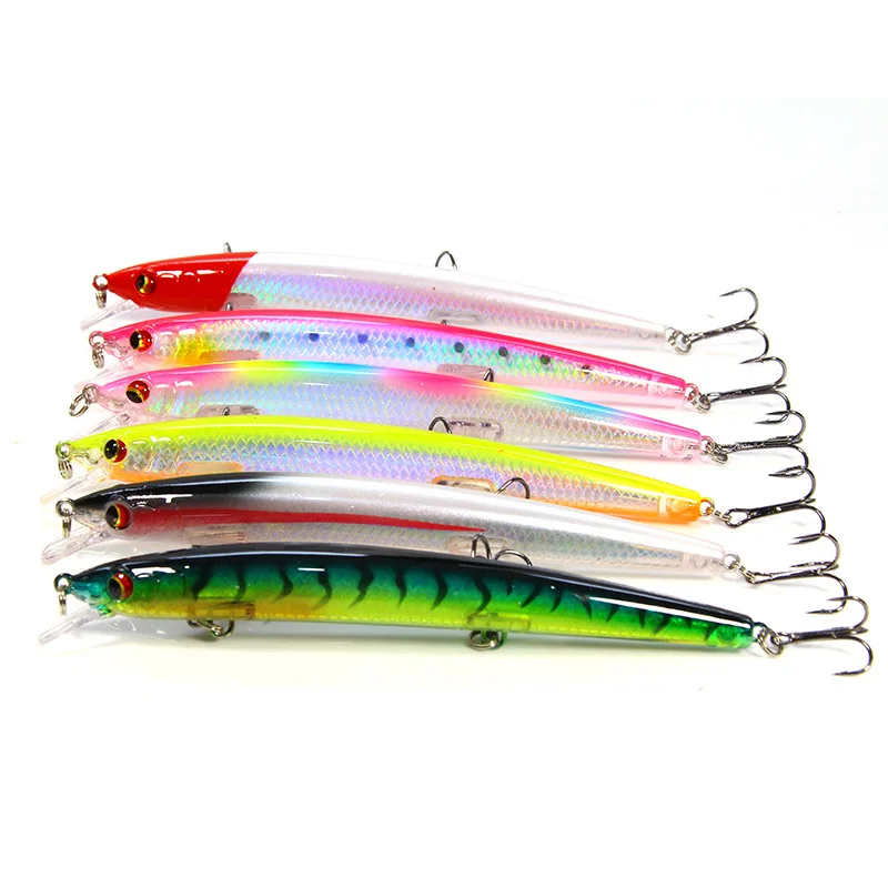 Factory Wholesale Bionic Fishing Lure Minnow 13.5cm 15.4g Topwater Floating 3D Eyes Hard Baits Wobbler Sea Bass Accessory Factory Wholesale Bionic Fishing Lure Minnow 13.5cm 15.4g Topwater Floating 3D Eyes Hard Baits Wobbler Sea Bass Accessory