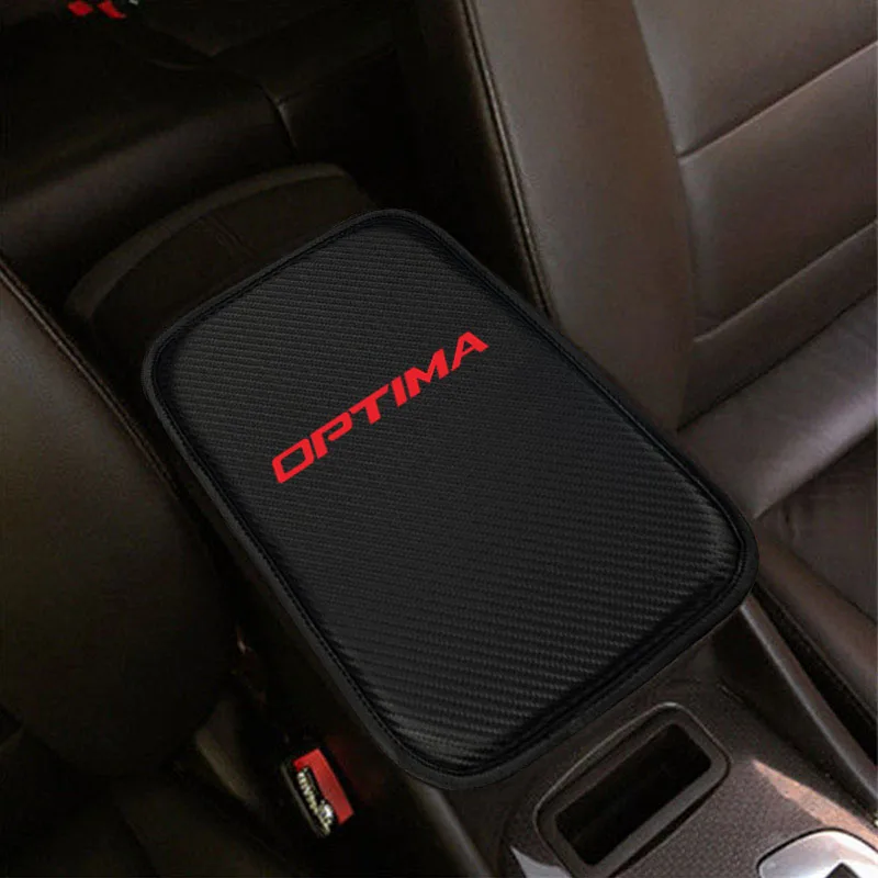 Автомобильный подлокотник из искусственной кожи для KIA Optima, подушка для подлокотника, защитная накладка