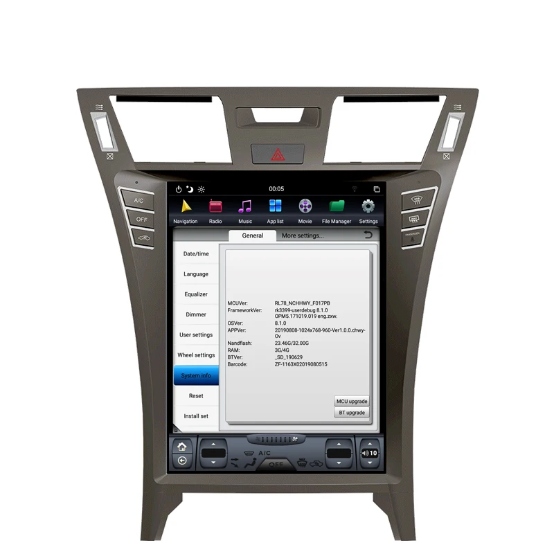 Clearance NAVITOPIA 12.1inch 4G+64GB Tesla Style Vertical Screen Android 8.1 Car DVD GPS Navigation for Lexus LS460 16