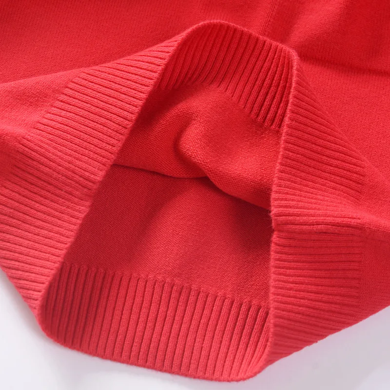 

Kids' Sweater 2019 Autumn New Style Baby Base Sweater Versatile Solid Color Pullover Childrenswear Sweater Red