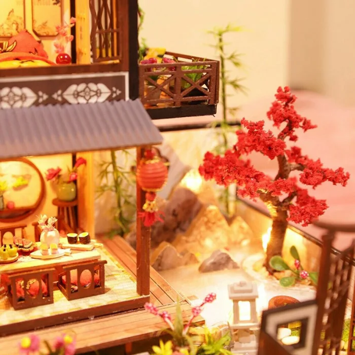 Горячие 3D деревянные кукольные домики древний город DIY Миниатюрная модель рождественские подарки игрушки для детей D6