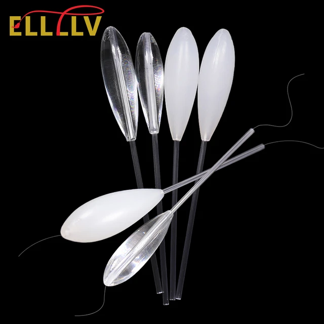 Elllv 1/2PCS Bombard Acrylic Fishing Float Upward/Sinking-Down Bobber Trout  Bass Sea Lure Fishing