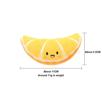 

Cat Dog Plush Toys Cartoon Cute Fruit Food Shape Bite Resistant Squeaky Toy Pet Chew Toy Pet Interactive Supplies Wholesale