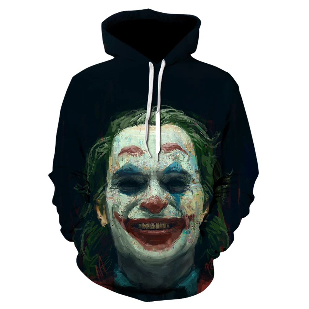 

New Men's 3d Printing Clown Hoodie 3d Printing Fun Pullover All-match Sweatshirt Hip Hop Jacket Fashion Street Cool Sweatshirt