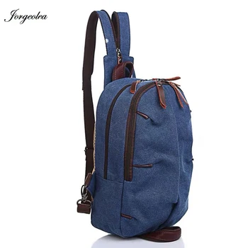 

Jorgeolea Men Mini Distinctive Backpack Travel Pocket Bag Mini Chest Bag Satchel Men Fashion Chest Bag For Commuters 0225