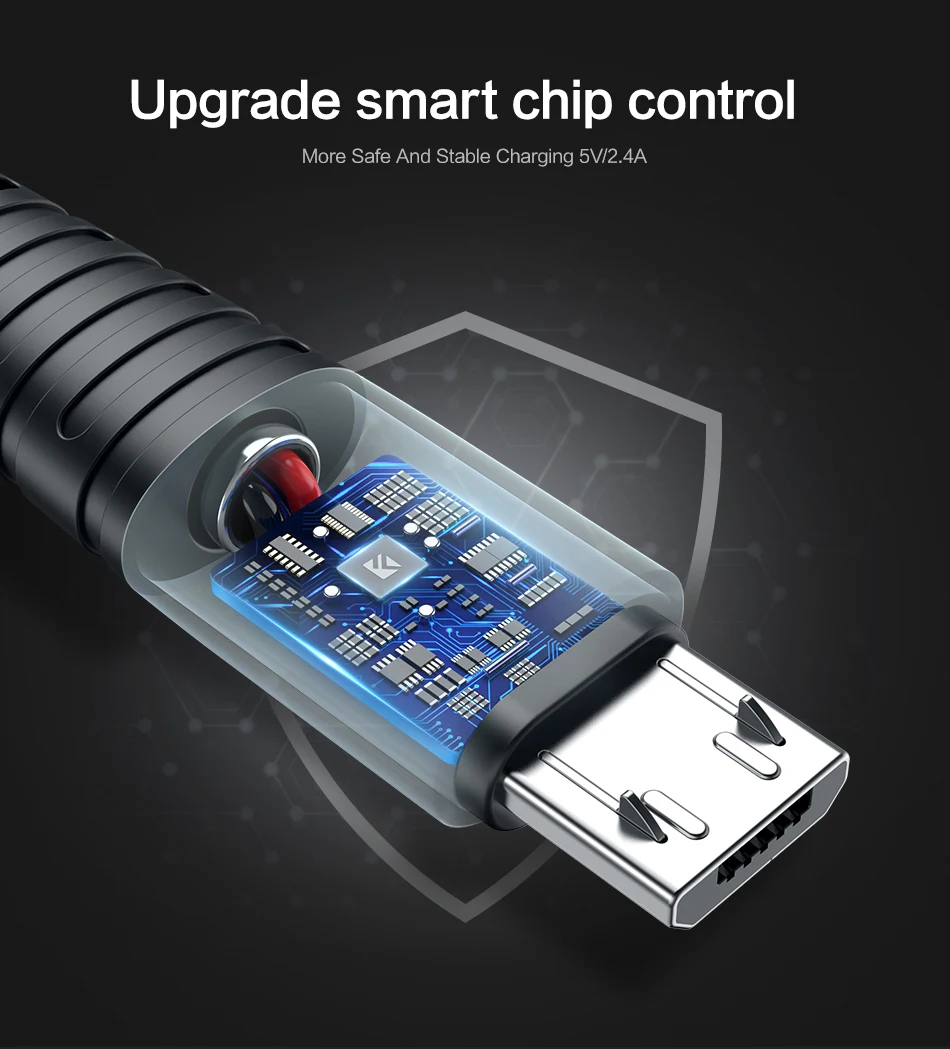 FLOVEME Micro usb кабель для зарядки 2.4A Быстрая зарядка мобильный кабель передачи данных телефона зарядное устройство провод для samsung huawei Xiaomi TPE шнур линия