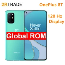 OnePlus 8T 6.55 Inch 120 Hz Fluid AMOLED Display Snarpdragon 865 5G Smart Phone 4500mAh Battery Warp Charge 65