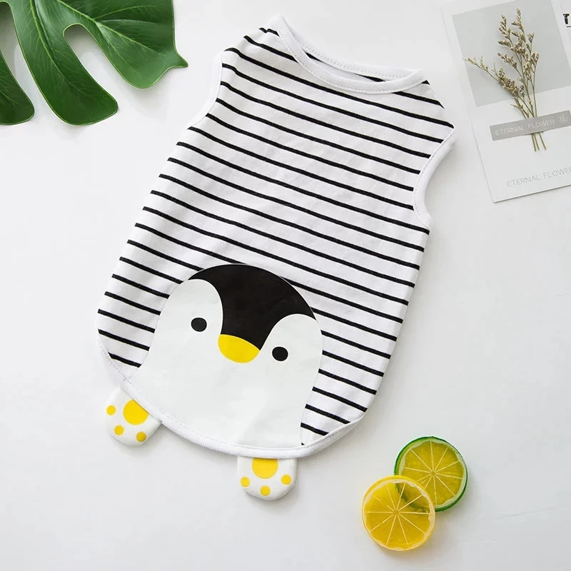 

New High Quality Summer Cat Vest Anti Shedding Pet Clothes Cute Baby Cat Milk Puppy Dog Thin Breathable Cartoon Spring Summer