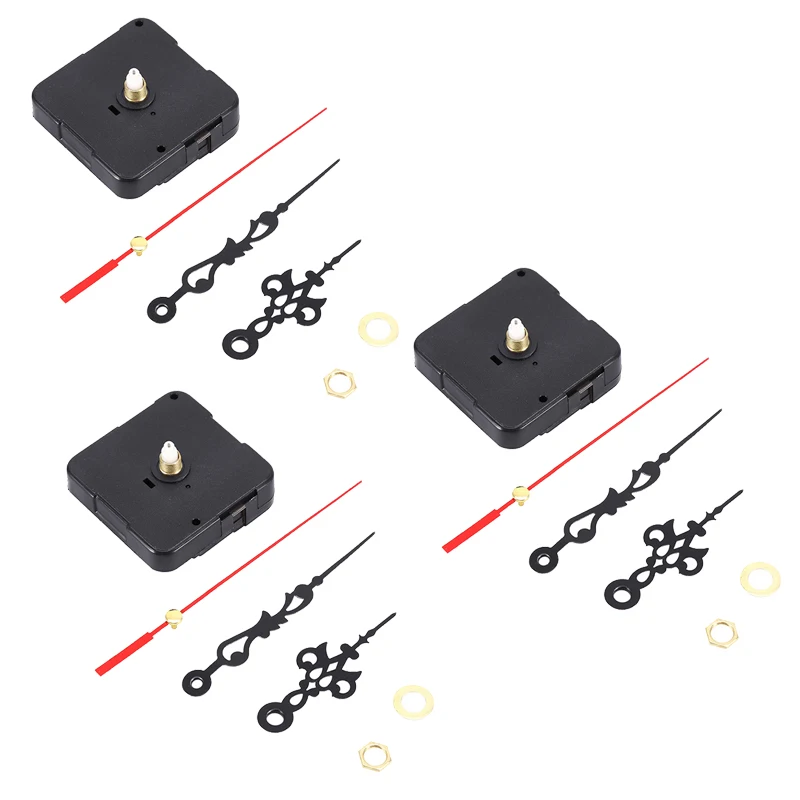 1-3Sets Quartz Clock Movement Mechanism Silent Large Wall Clock Hands Clock Repair Tool Parts Kit Set DIY Home Accessories Tool 