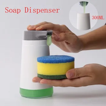 

300ml Kitchen Sink Soap Dispenser Bathroom Soap Dispenser Manually Press Soap Dispenser Kitchen Accessories Kitchen Built