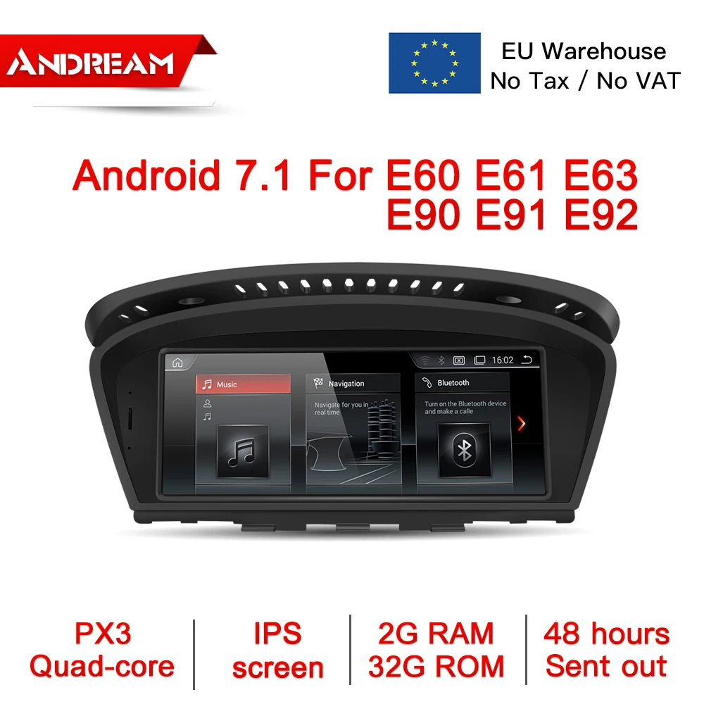 

Andream 8.8" Android 7.1 2G RAM Car Multimedia Player Autoradio For BMW Series 5 3 E60 E61 E62 E63 E90 E91 E92 GPS Navigation