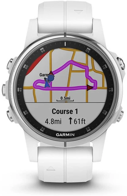 Garmin fenix 5s Plus Sapphire White