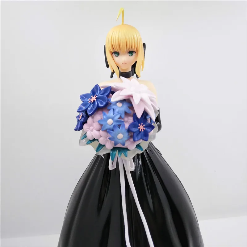 Аниме Fate/stay Night Joan of Arc Saber Arutoria Pendoragon Королевское черное платье GK ПВХ фигурка Коллекционная модель игрушки M3223