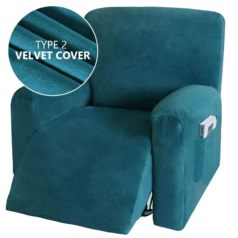Recliner cover thick soft recliner cover, suitable for living room sofa cover, sofa armchair cover, elastic cover 10 colors