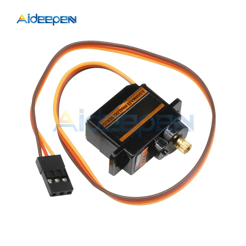 ES08MA II Mini металлическая Шестерня Аналоговый сервопривод цифровой микро рулевой