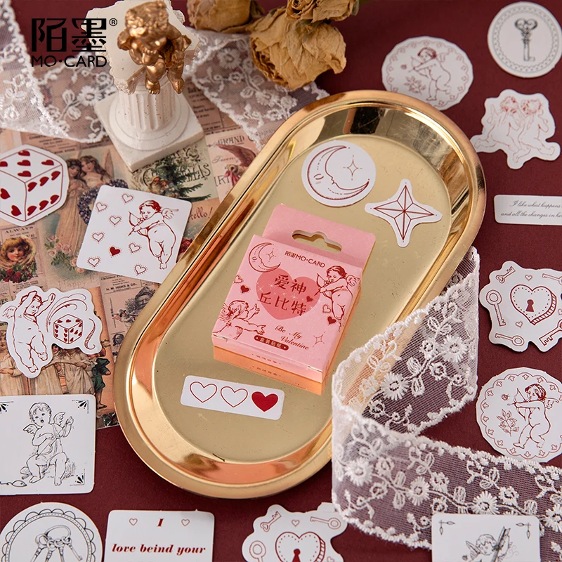 Mo.Card Goddess of love mini paper diary sticker 45 pcs/pack Scrapbooking Decoration label Wholesale