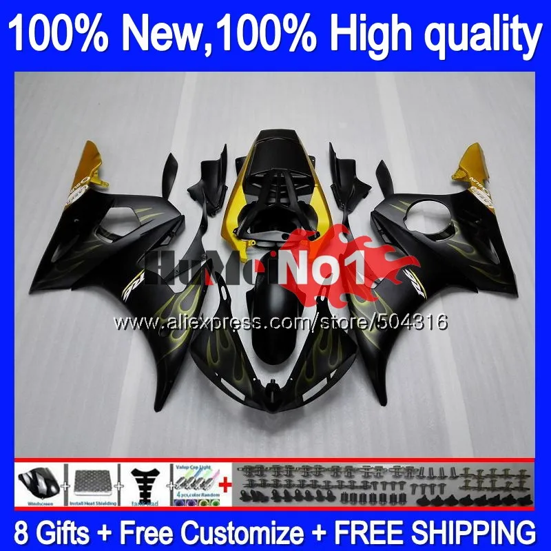 Корпус для YAMAHA YZF600 YZF R6 600CC 600 R 6 CC желтое пламя 5MC.115 Φ 2003 2004 2005 YZFR6 03 04 - Цена: 41 589,37 руб.