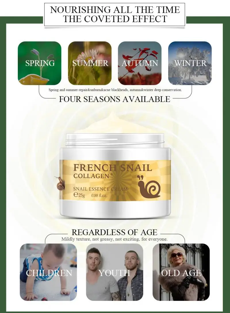Snail Essence крем для лица антивозрастной увлажняющий крем для удаления шрамов от акне крем с гиалуроновой кислотой питающий коллаген крем для ухода за кожей TSLM2