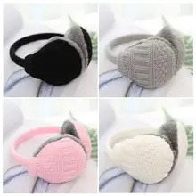 Новые стильные модные вязаные наушники унисекс, зимние теплые бархатные наушники для женщин и мужчин, вязаные наушники для взрослых, вязаные наушники