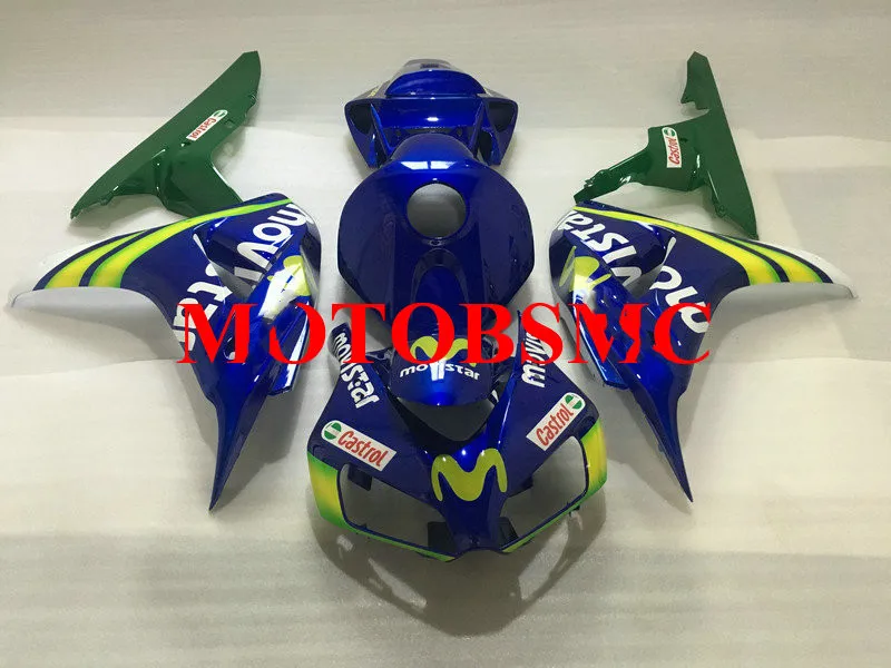 Комплект обтекателей для мотоцикла HONDA CBR1000RR 06 07 CBR 1000RR 1000 2006 2007 ABS верхние синие и