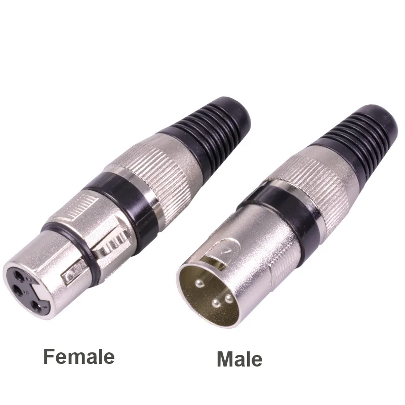 Black 10 шт./лот 3 Pin XLR гнездовой разъем проводной розеточный Соединитель 3 полюса Микрофон XLR разъем MIC Аудио кабель Разъем 7 цветов - Цвет: Black