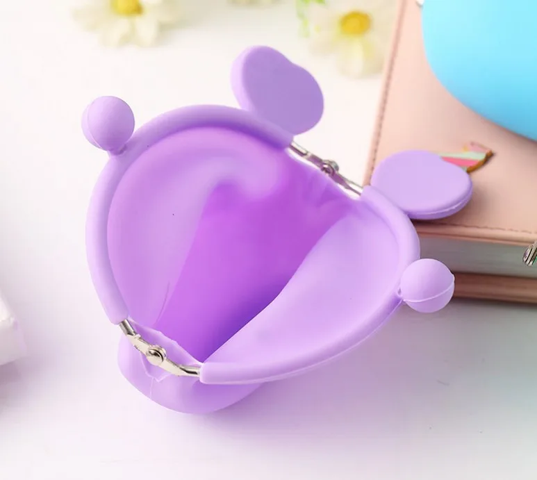 1 шт. Kawaii для девочек мини силиконовый кошелек ярких цветов для хранения мелочи и рыбы небольшое изменение Сумка для документов Для женщин ключ кошелек сумка для Для детей Подарки